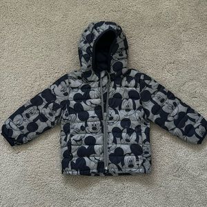Baby Gap x Disney Boys Mickey Mouse Lightweight Puffer Jacket in Sz 2T
